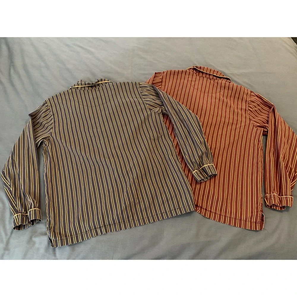 Pottery Barn Teen Pajama Tops Small Harry Potter Gryffindor Hufflepuff Lot‎ Of 2